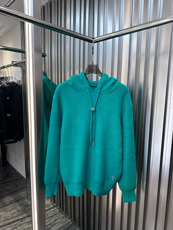 Front view of Louis Vuitton luxury clothing with everyday silhouette
