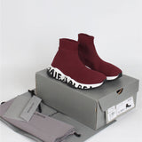 Balenciaga Red Low-Top Sneakers - Front View