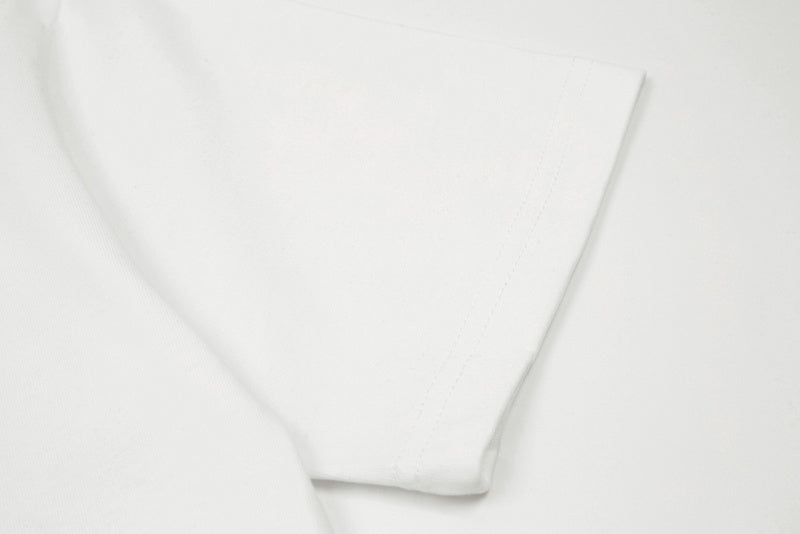 Close-up detail shot of Louis Vuitton cotton t-shirt with everyday silhouette