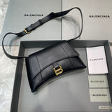 Polished Vegan Leather Handbag - Statement Silhouette | Women's Designer-Inspired Purse #514 - side angle view (image 2) of designer-inspired handbag
