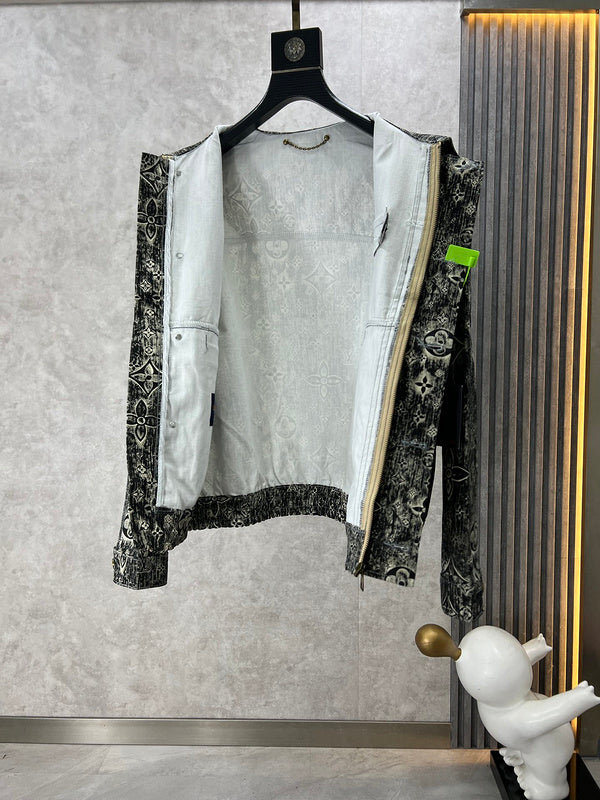 Side profile of Louis Vuitton luxury clothing with runway-inspired design