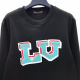 Front view of Louis Vuitton luxury clothing with runway-inspired design