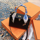 Close-up detail of structured bag design