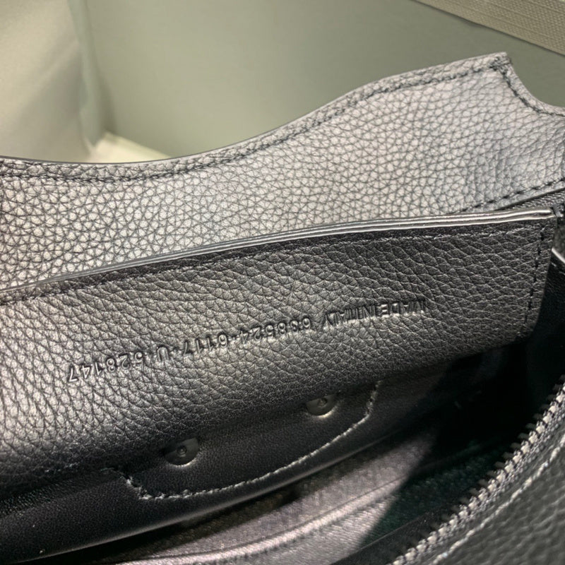 Classic Vegan Leather Handbag - Understated Luxury Look | Women's Everyday Carry Handbag #318 - texture close-up (image 9) of designer-inspired handbag