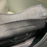 Classic Vegan Leather Handbag - Understated Luxury Look | Women's Everyday Carry Handbag #318 - texture close-up (image 9) of designer-inspired handbag