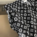 Close-up detail shot of Louis Vuitton cotton t-shirt with streetwear-inspired cut