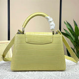 clean-lined handbag detail view showing craftsmanship 20