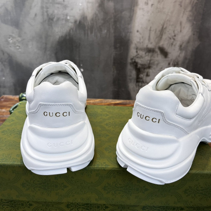 Gucci sneakers detailed view showing premium designer craftsmanship