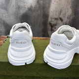 Gucci sneakers detailed view showing premium designer craftsmanship