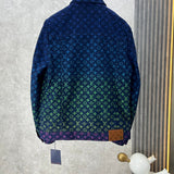 Side profile of Louis Vuitton luxury clothing with label-forward styling