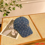 Close-up detail view of Louis Vuitton unisex cap