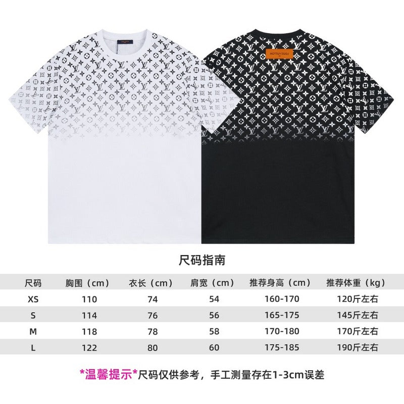 Close-up detail shot of Louis Vuitton cotton t-shirt with everyday silhouette