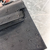 Side view of graceful structured handbag