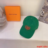 Close-up detail view of Louis Vuitton unisex cap