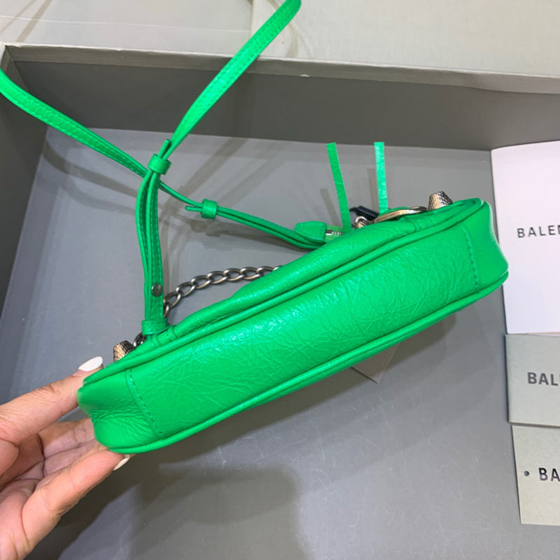 Statement Vegan Leather Handbag - Understated Luxury Look | Women's Luxury Handbag #350 - back view (image 4) of designer-inspired handbag