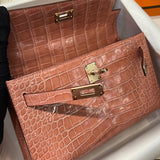 Polished bag shown from front angle
