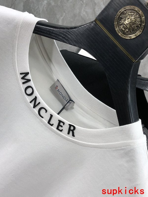 Back view of Moncler luxury clothing with relaxed-fit cut