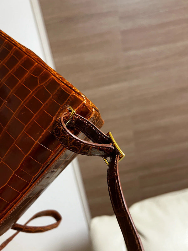 Close-up detail of sculpted bag design