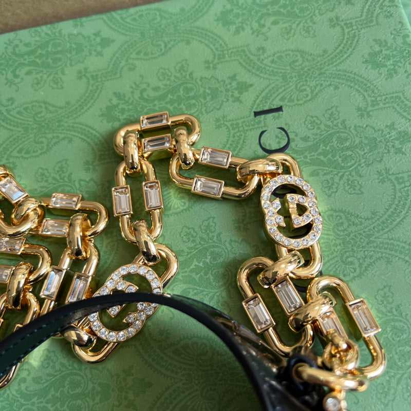 Close-up detail of polished sleek women's handbag – women's luxury accessory