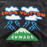 Flat lay presentation of Louis Vuitton luxury clothing with everyday silhouette