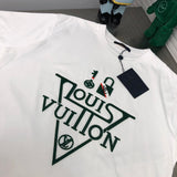 Side profile of Louis Vuitton cotton t-shirt with logo-detail design