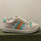 Gucci Fashion sneakers in stone beige chunky sole construction front view
