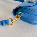 Handle and strap detail of premium sleek women's handbag – women's luxury accessory