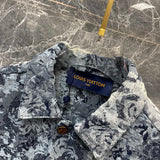 Full styled look of Louis Vuitton luxury clothing with logo-detail design