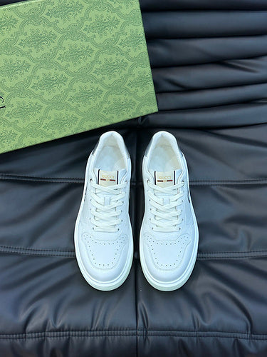 Gucci soft grey luxury sneakers view 11 chunky sole construction