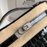 Close-up detail of sophisticated bag design