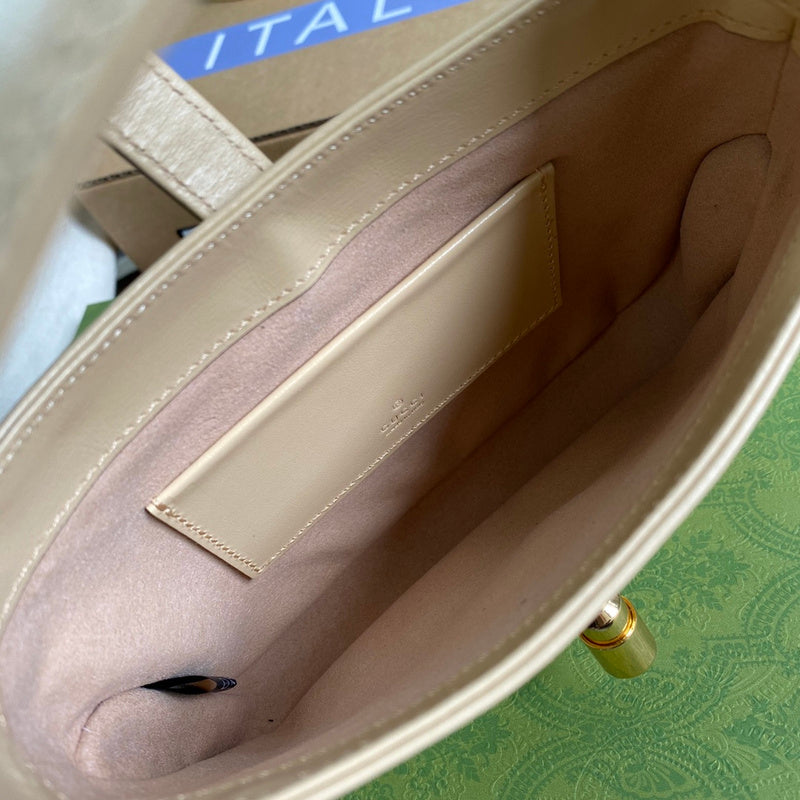 Side profile of statement modern women's handbag – women's statement bag