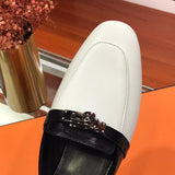Hermès White Chunky Platform Sneakers - Close-Up Texture View