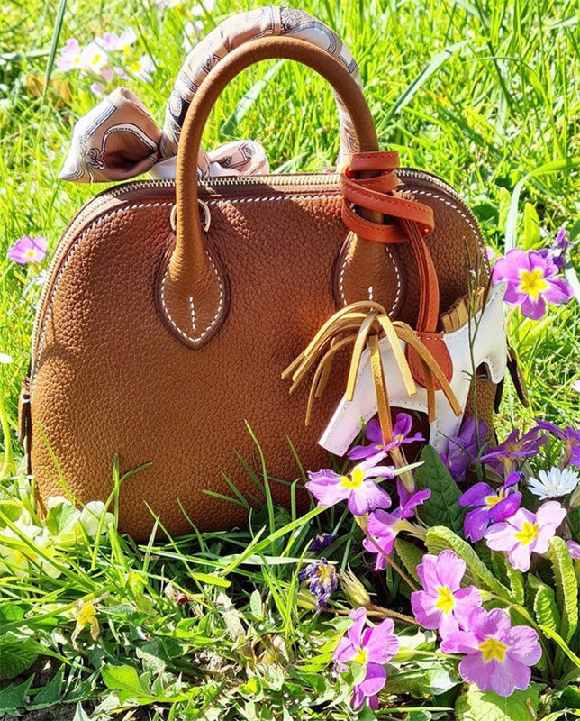 Statement bag shown from front angle