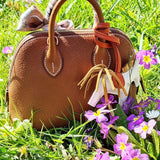 Statement bag shown from front angle