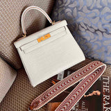Close-up detail of chic bag design