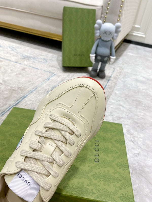 Gucci sneakers detailed view showing premium designer craftsmanship