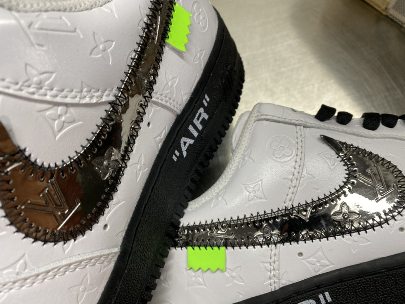 Nike sneakers detailed view showing premium designer craftsmanship