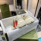 Gucci crisp white luxury sneakers view 4 everyday casual design
