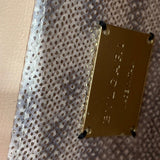 Statement Faux Leather Handbag - Modern Structured Build | Women's Statement Accessory #1786 - back view (image 4) of designer-inspired handbag