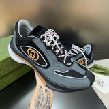 Gucci crisp white luxury sneakers view 9 heritage-inspired look