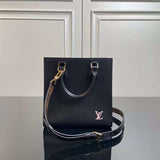Close-up detail of modern signature women's handbag – women's designer-style accessory