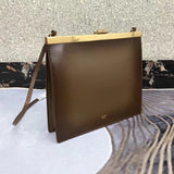 Side profile of premium classic women's handbag – women's premium purse