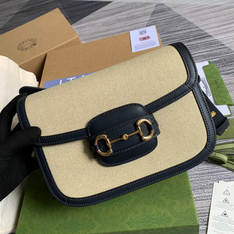 Top view of sleek modern women's handbag – women's statement bag