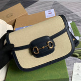 Top view of sleek modern women's handbag – women's statement bag