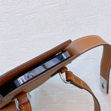  signature satchel detail view showing craftsmanship