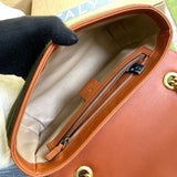 Side profile of premium structured women's handbag – women's statement bag