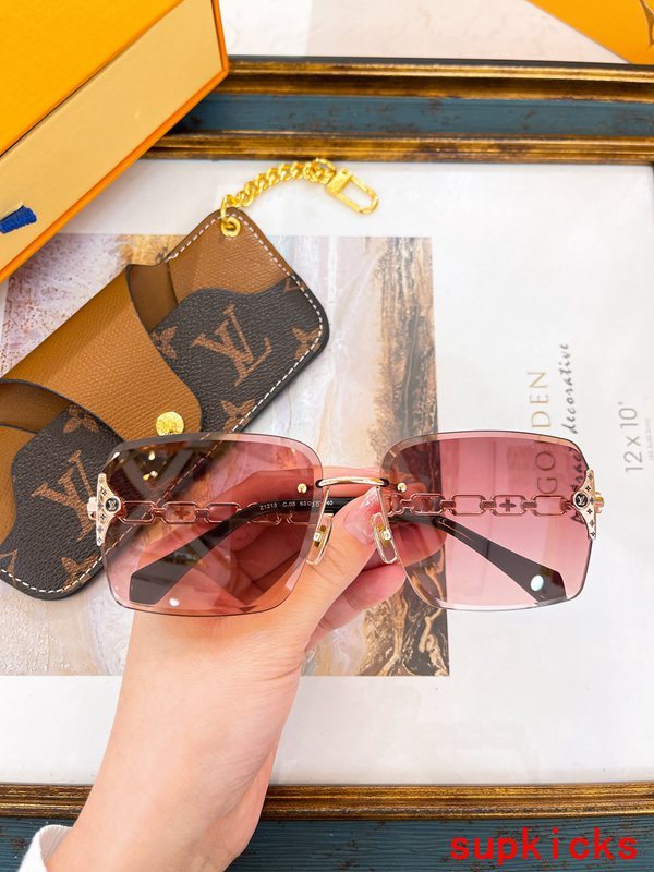 Lifestyle view of Louis Vuitton unisex sunglasses