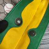 Close-up detail of sleek chic women's handbag – women's statement bag