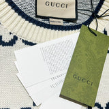 Full styled look of Gucci luxury clothing with relaxed-fit cut