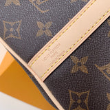 Back view of classic sleek women's handbag – women's statement bag